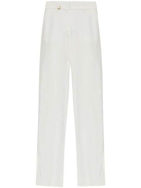 Jacquemus charm-detail trousers - White - zdjęcie produktu nr 1