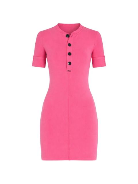 Chloé ribbed-knit short-sleeve dress - Pink - zdjęcie produktu nr 1