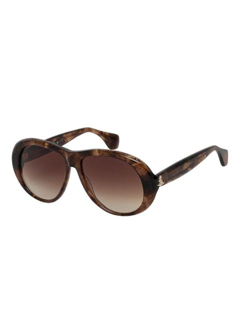 Vivienne Westwood tortoiseshell round-frame sunglasses - Brown - zdjęcie produktu nr 2