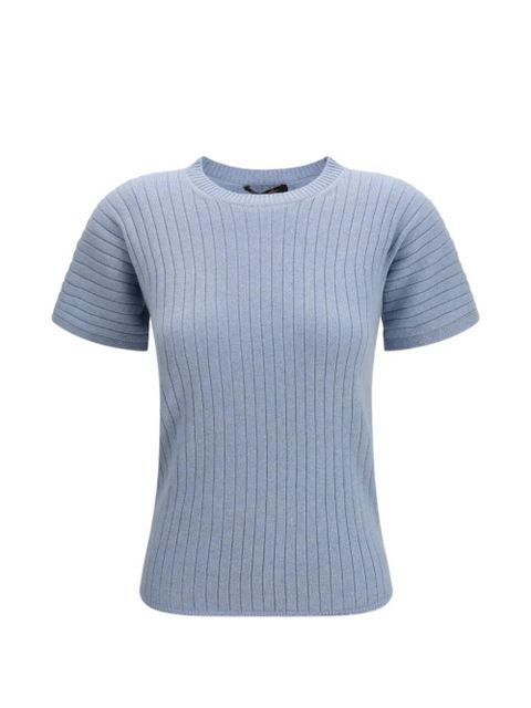 Loro Piana Coste crew-neck sweater - Blue - zdjęcie produktu nr 1