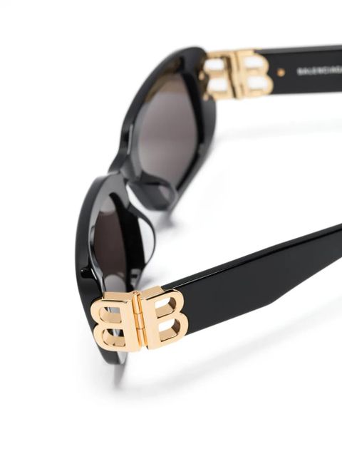 Balenciaga Eyewear Dynasty rectangle-frame sunglasses - Black