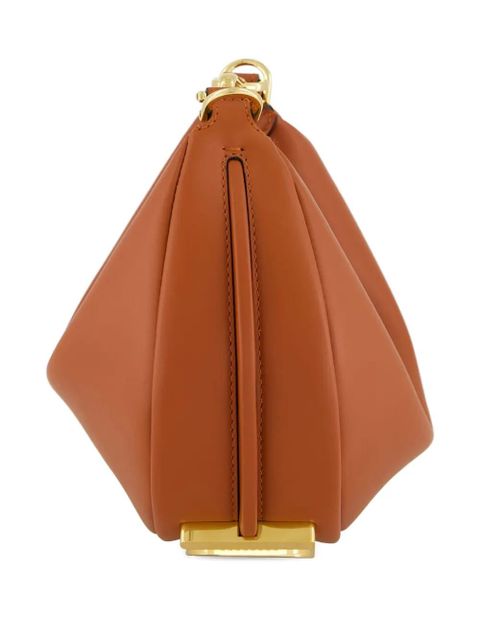 FENDI mini Fendigraph leather cross body bag - Brown