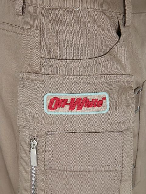 Off-White CO Gab pocket mini skirt - Brown