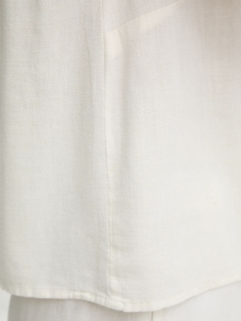 Answear.LAB komplet z lnem damski kolor biały