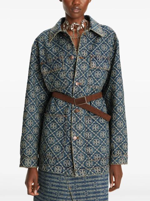 Tory Burch denim cargo jacket - Blue