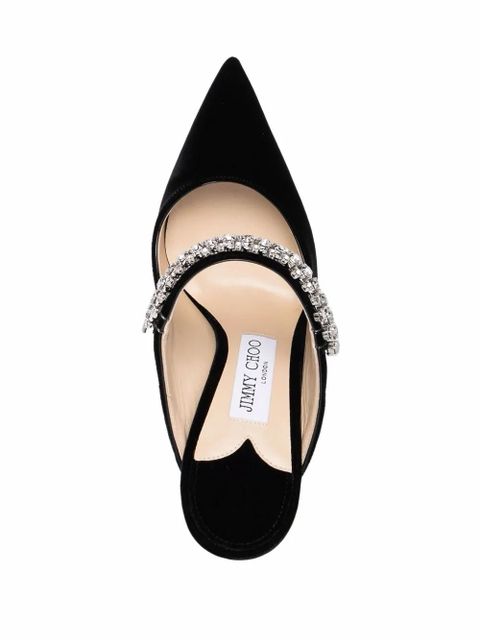 Jimmy Choo BING 100mm pointed mules - Black - zdjęcie produktu nr 2