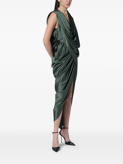 Vivienne Westwood draped split dress - Green - zdjęcie produktu nr 2