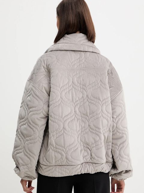 Charo Ruiz Ibiza kurtka kolor szary przejściowa oversize 257310