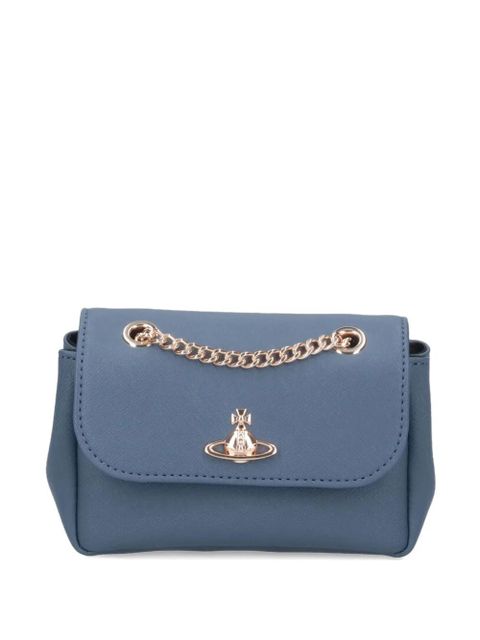 Vivienne Westwood chain-strap flap shoulder bag - Blue - zdjęcie produktu nr 1