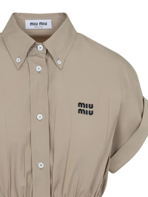 Miu Miu cotton shirt - Neutrals