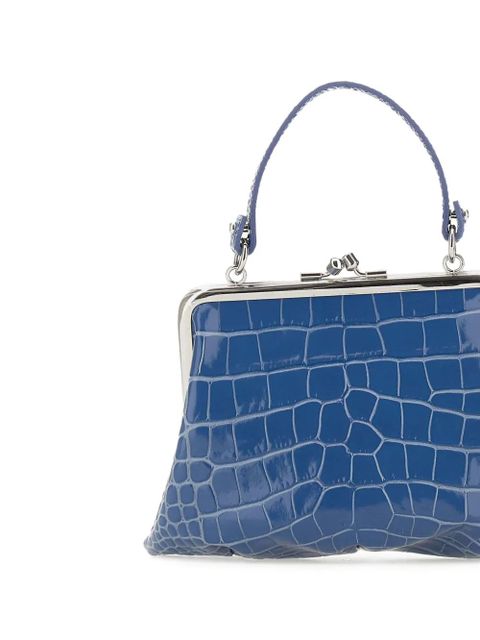 Vivienne Westwood Granny Frame croc-effect tote bag - Blue - zdjęcie produktu nr 2