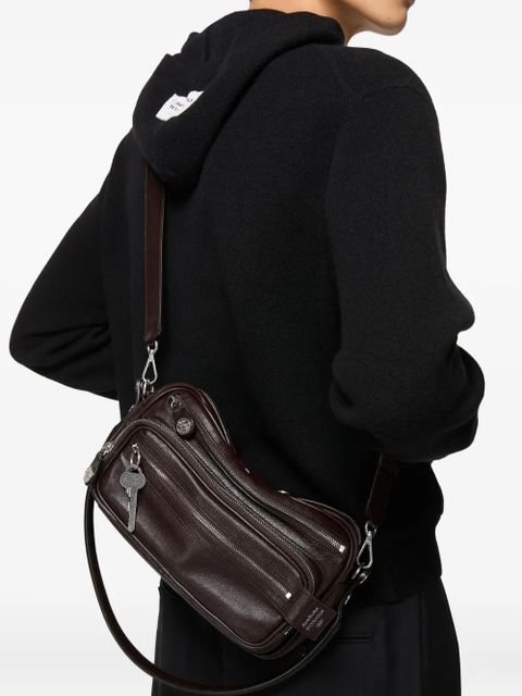 Acne Studios Camero Party key-charm leather shoulder bag - Brown - zdjęcie produktu nr 2