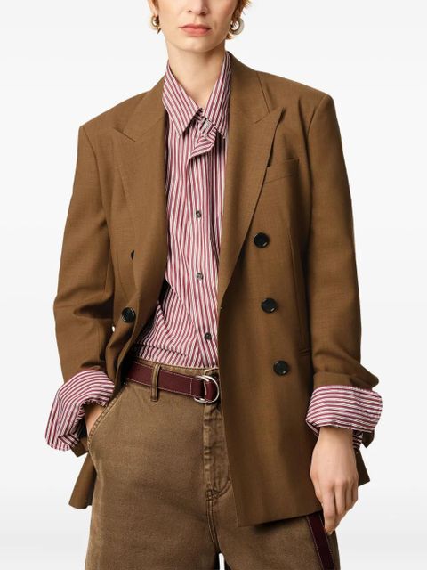 AMI Paris double-breasted wool jacket - Brown - zdjęcie produktu nr 2