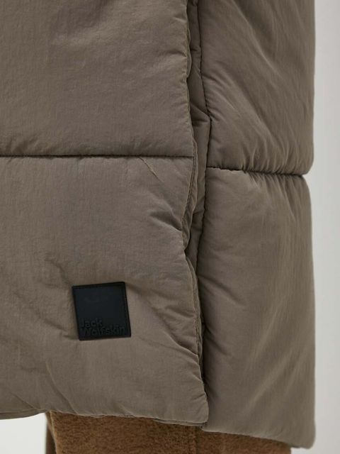 Jack Wolfskin kurtka Karolinger damska kolor szary zimowa 1207481