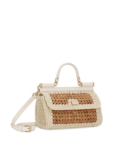 Dolce & Gabbana Sicily cotton-blend bag - Neutrals - zdjęcie produktu nr 2