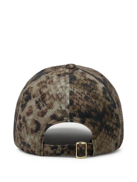 Ba&Sh Honi logo-appliqué patterned cap - Green - zdjęcie produktu nr 2