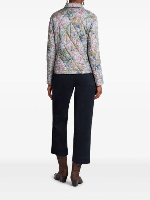 ETRO printed quilted jacket - White