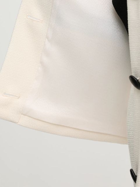 Armani Exchange marynarka kolor beżowy jednorzędowa wzorzysta XW001697 AF16209