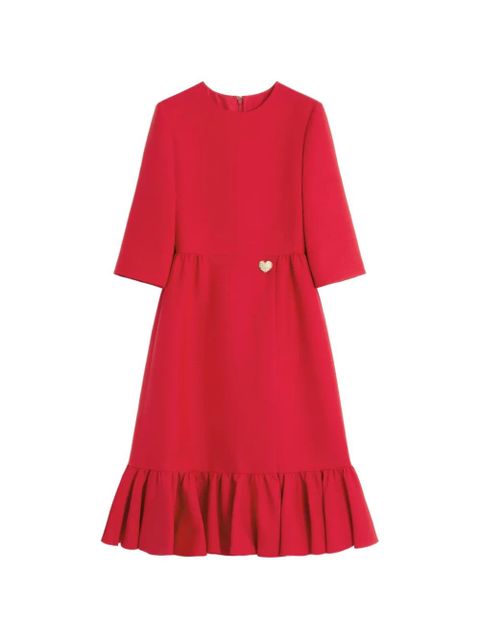 Valentino Garavani midi crepe dress - Red - zdjęcie produktu nr 1