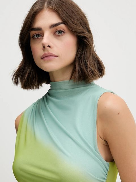 Desigual sukienka LOLA kolor fioletowy maxi dopasowana 25WWVK18