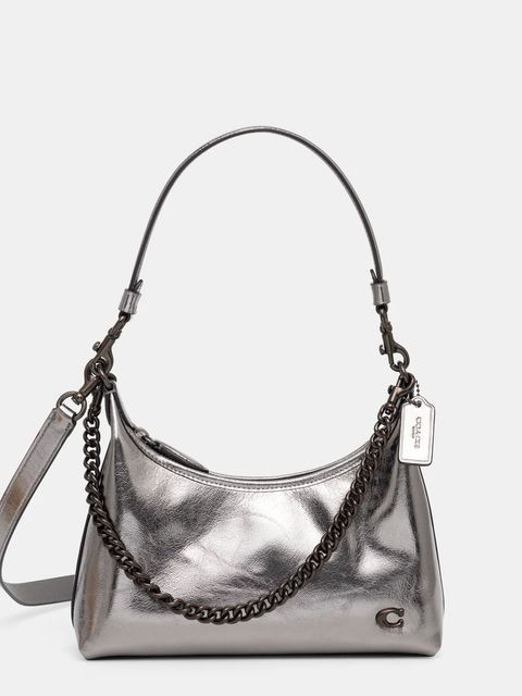 Coach torebka skórzana Juliet kolor srebrny CW588