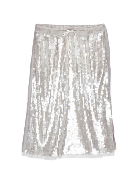 3.1 Phillip Lim sequined midi skirt - Silver - zdjęcie produktu nr 1