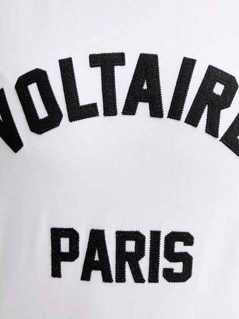 ZADIG&VOLTAIRE t-shirt bawełniany damski kolor biały JWTS02837