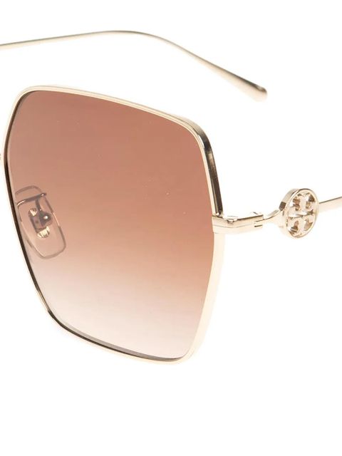 Tory Burch oversized-frame sunglasses - Brown - zdjęcie produktu nr 2