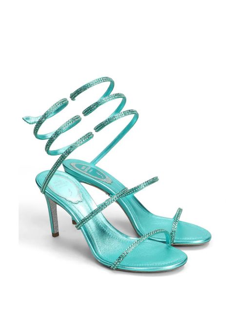 René Caovilla Cleo crystal-embellished sandals - Blue - zdjęcie produktu nr 2