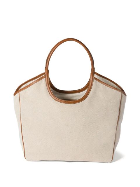 Miu Miu Ivy canvas tote bag - Neutrals