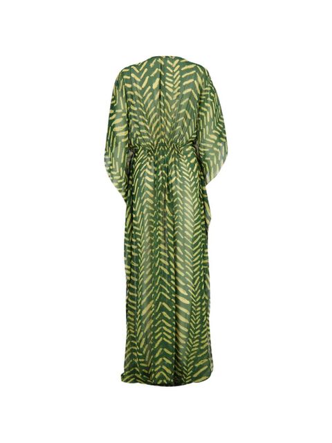 Johanna Ortiz Secret Garden V-neck dress - Green - zdjęcie produktu nr 2