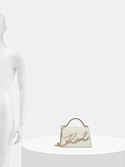 Karl Lagerfeld torebka K/SIGNATURE kolor biały A1W30038