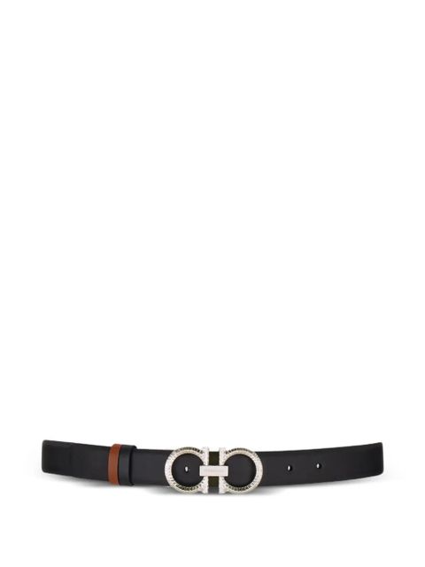 Ferragamo reversible adjustable Gancini belt - Black