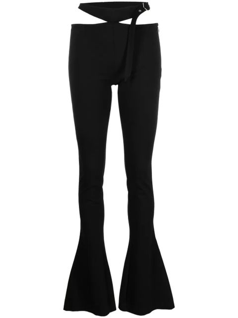 The Attico cut-out flared trousers - Black - zdjęcie produktu nr 1