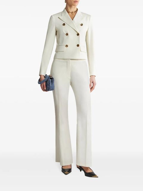 ETRO logo-embossed buttons double-breasted jacket - White - zdjęcie produktu nr 2