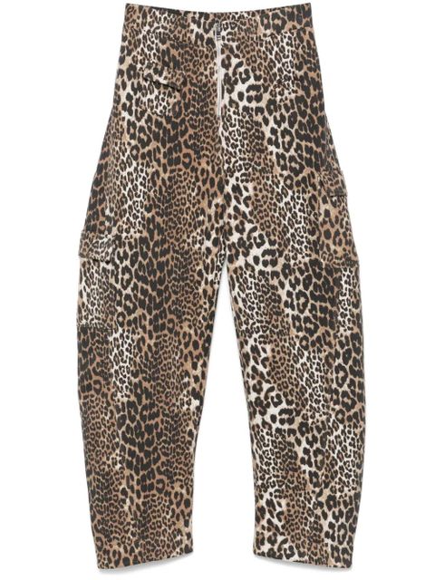 GANNI leopard-print trousers - Brown - zdjęcie produktu nr 1