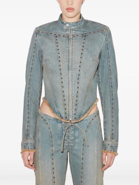 MISBHV Sunset stud-embellished denim jacket - Blue - zdjęcie produktu nr 2