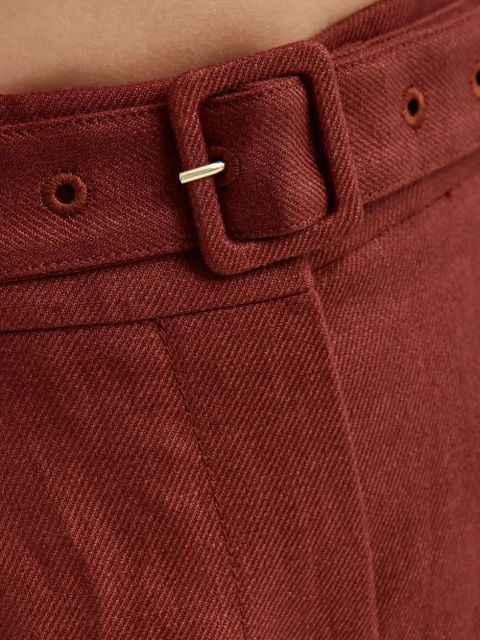 Gabriela Hearst Norman belted-waist trousers - Brown