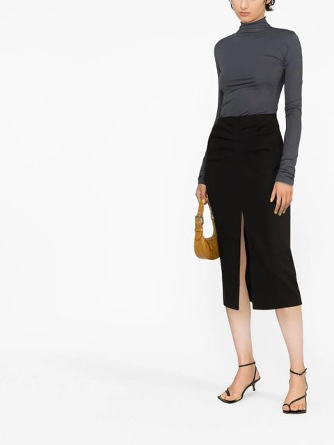 ISABEL MARANT box-pleat pencil skirt - Black - zdjęcie produktu nr 2