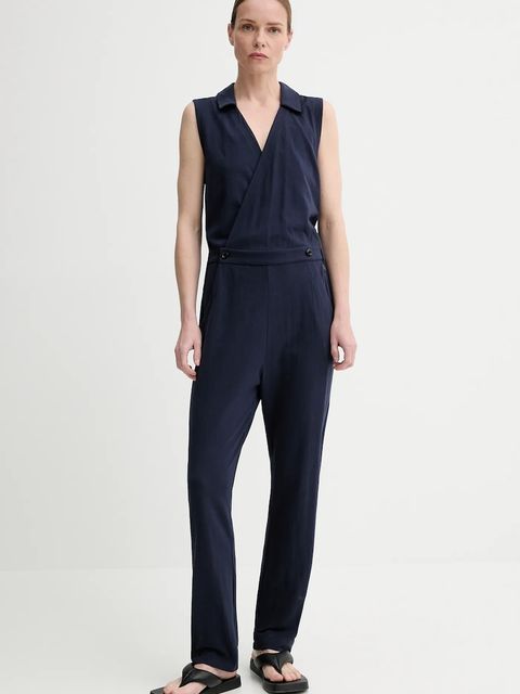 G-Star kombinezon bawełniany kolor granatowy bawełniany z kołnierzykiemm D26093-C336 - zdjęcie produktu nr 1