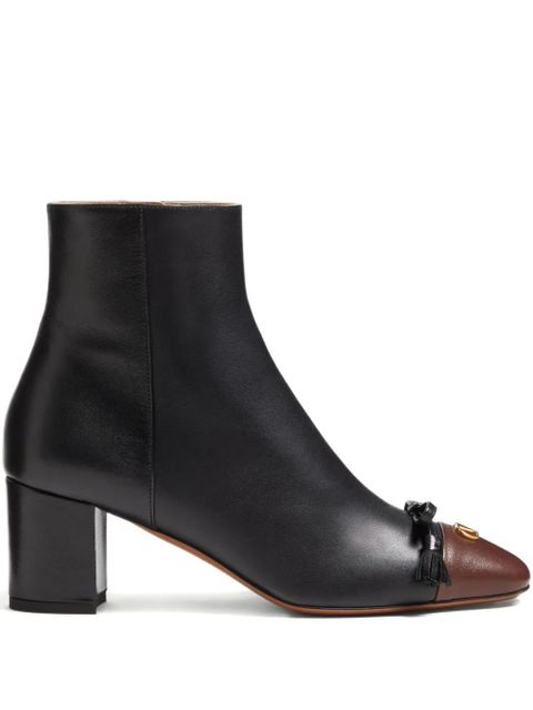Valentino Garavani 60mm Valet Du Roi leather ankle boots - Black - zdjęcie produktu nr 1
