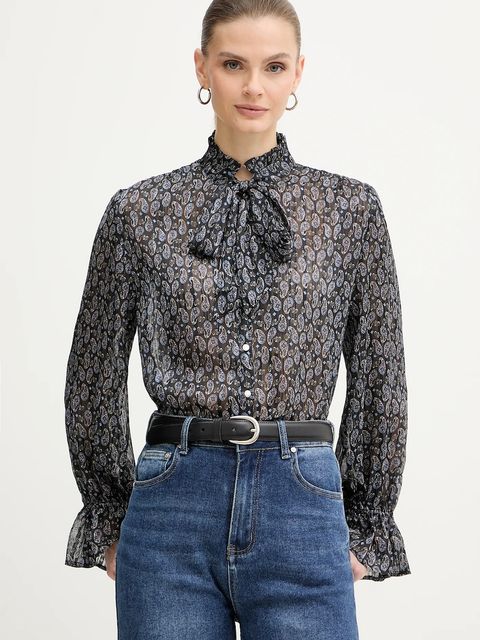 Morgan bluzka damska kolor niebieski wzorzysta CONNY.F - zdjęcie produktu nr 1