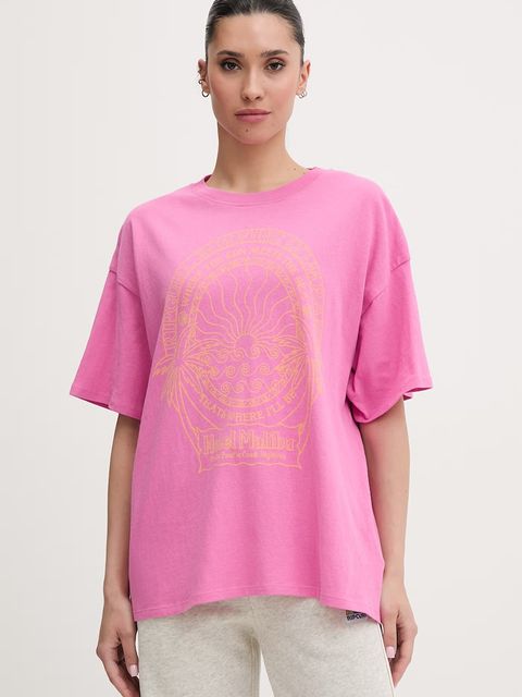 Rip Curl T-shirt damski bawełniany HOTEL MALIBU - zdjęcie produktu nr 1