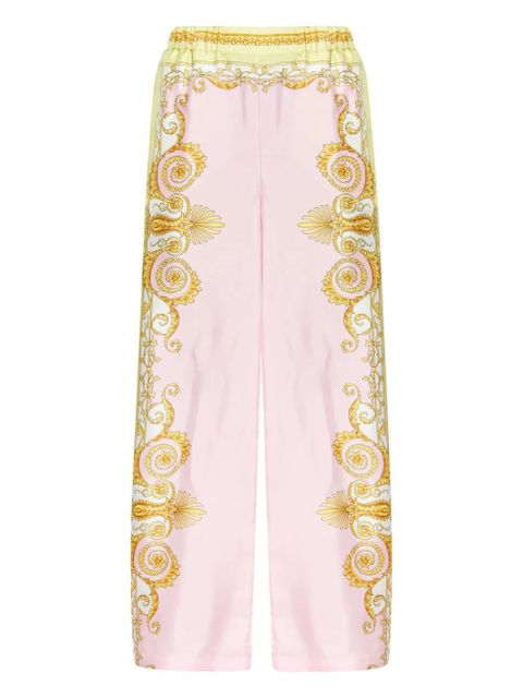 Versace barroco-printed trousers - Pink - zdjęcie produktu nr 1