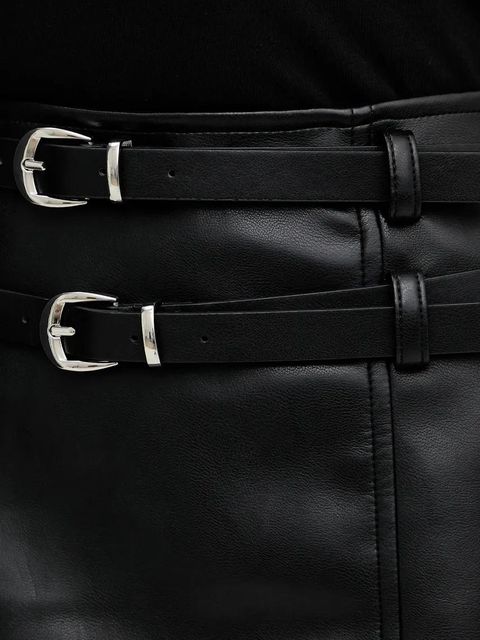 Morgan spódnica JNEST kolor czarny mini prosta JNEST