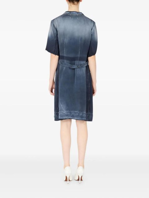 Maison Margiela button-fastening midi dress - Blue