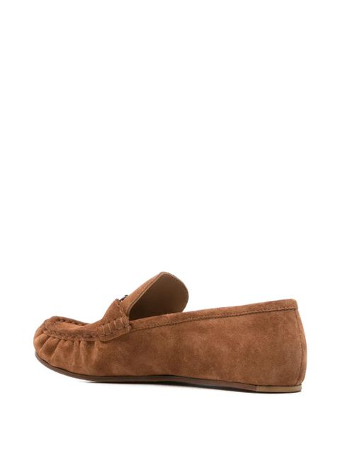 Casadei C-Chain suede loafers - Brown