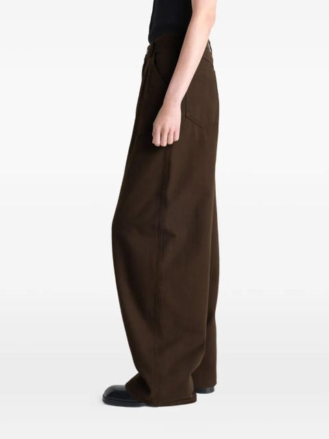 LEMAIRE wide-leg trousers - Brown