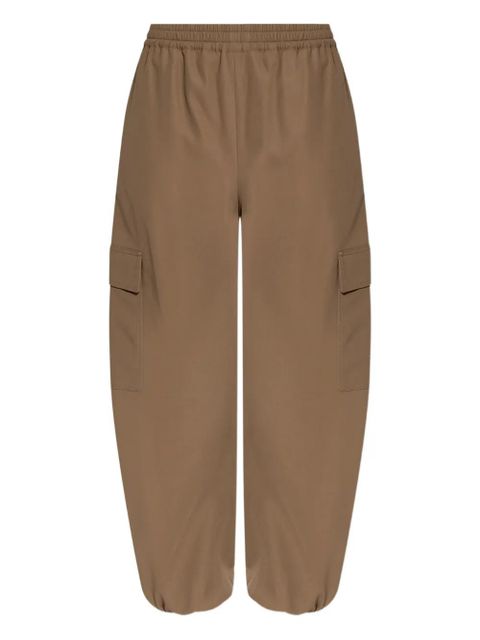 Max Mara elasticated tapered trousers - 003 BROWN - zdjęcie produktu nr 1