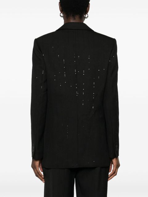 SANDRO sequin-embellished blazer - Black